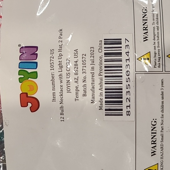 Joyin Light Up Christmas Tree Hat with Matching Christmas Light Necklace - Picture 5 of 5